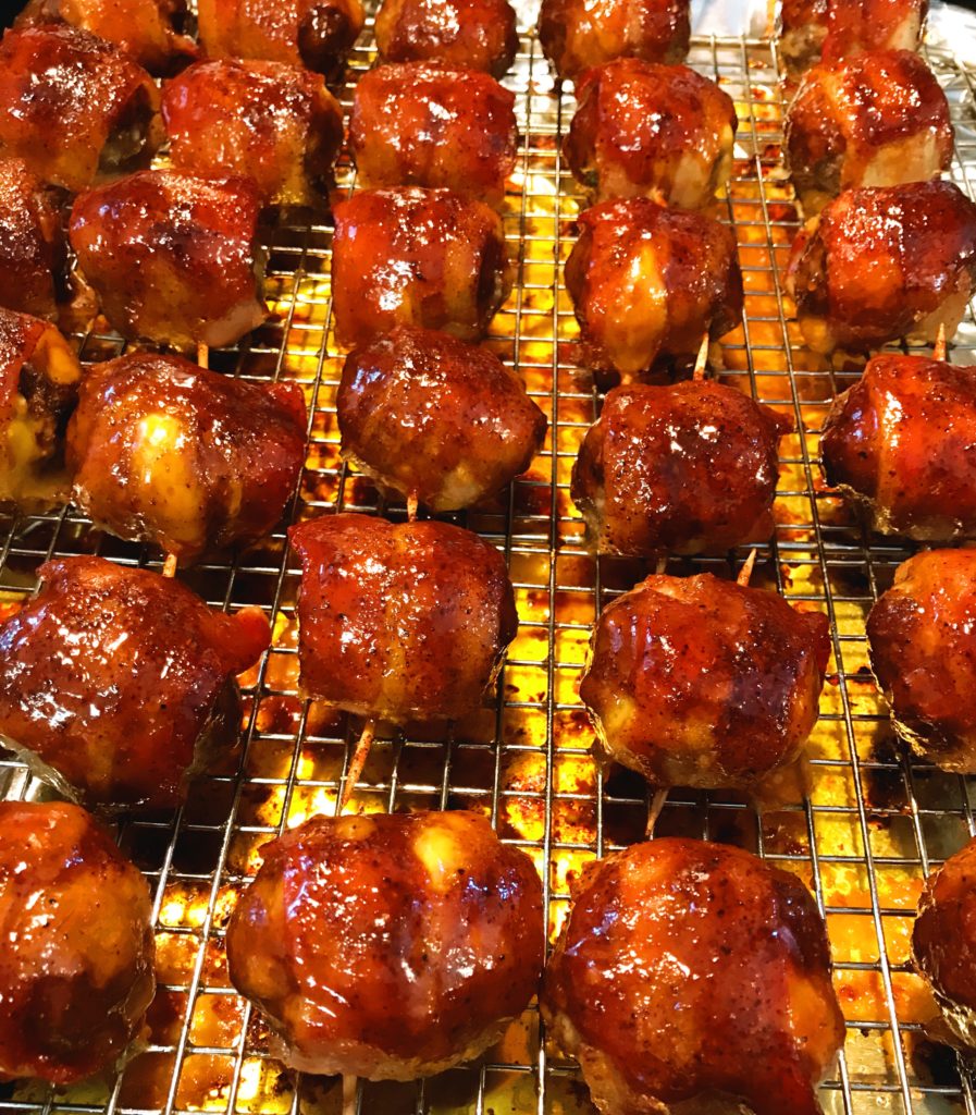 Bacon Wrapped BBQ Meatballs